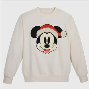 Disney Holiday Pullover Sweatshirt Mickey Mouse Santa | NWT | XXXL